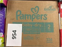 Pampers 234 diapers size 2