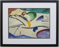 THE RIDER BY WASSILY KANDINSKY