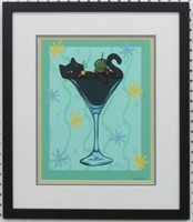 O’LOVE MY MARTINI PEN SIGNED GICLEE BY IVY LOWE