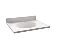 25INX19IN WHITE MARBLE INTEGRAL SINGLE SINK $140