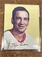 Ted Lindsay Signed 8x10 Photograph JSA Certified