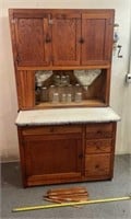 Hoosier Cabinet w Bins, coffee grinder Canister