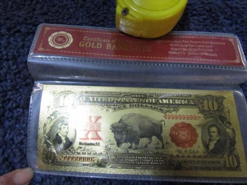 GOLD $10 BANK NOTE