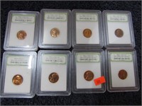 8--  UNCIRCULATED LINCOLN CENTS