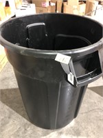 Large Black Trash Can