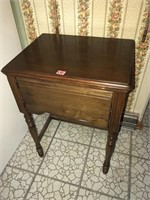 Vintage Sewing Machine & Cabinet