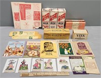 Dairy Related Boxes; Booklets & Cut Outs