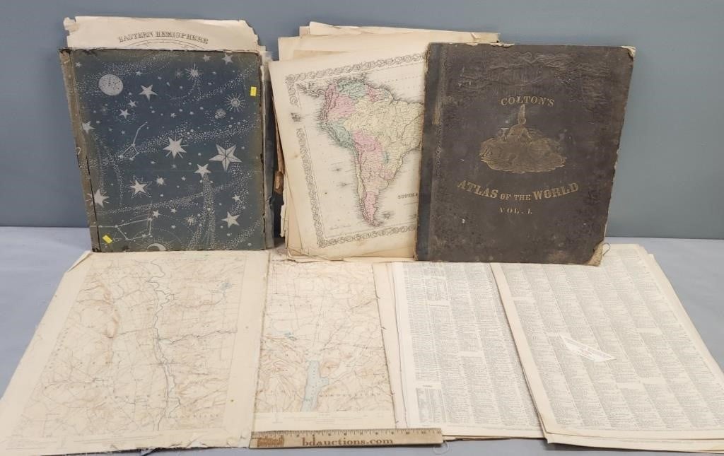 Atlas Books & Maps Lot Collection