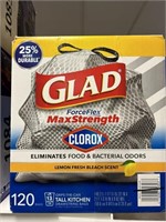 Glad clorox  tall kitchen 120 bags
