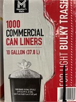 MM 1000ct commercial can liners