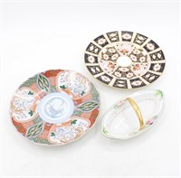 (3) Porcelain Pieces Nippon, Andrea Sadek, Derby