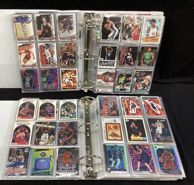 2 ALBUMS 1980s-2020s ASSORTED BASKETBALL CARDS