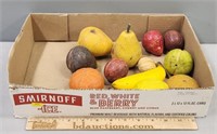 Carved Stone Fruit Lot Collection