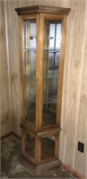 Wooden Display Cabinet, Lighted