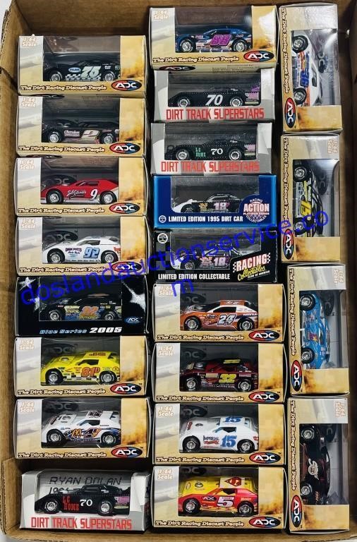 Lot of (21) 1:64 Dirt Track Cars