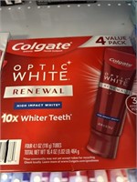 Colgate optic white 4 pack