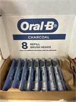 Oral-B charcoal 8 refill brush heads