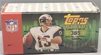 Topps 2002 Football Cards Set Sealed