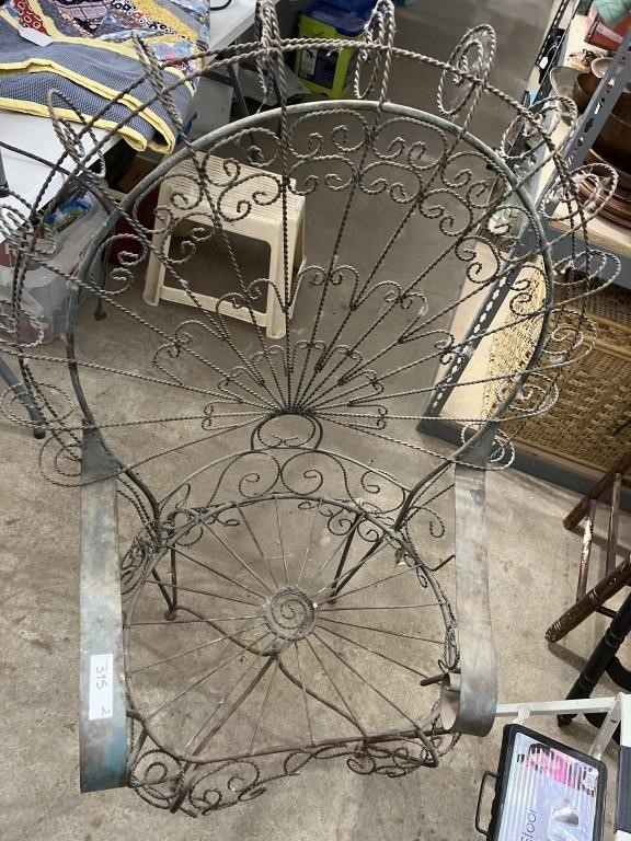Wrought Iron Outside Chair