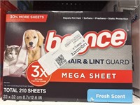 Bounce mega sheet 210ct