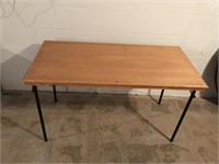 Wooden Table With Folding Legs