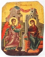 Russian Annunciation Icon, 19th C.