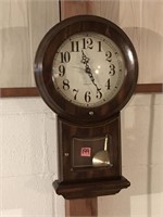 Wooden Wall Clock (21"H)