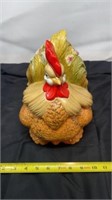 Atlantic Mold Hand Painted Rooster Cookie Jar 10