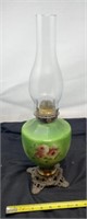 Queen Ann No2 Hand Painted Oil Table Lamp