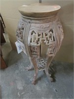 CARVED LAMP STAND