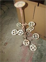 CAST IRON PLANT STAND -- ONE ARM BROKEN