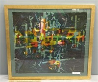 Yankel Ginsburg Signed Abstract Lithograph