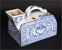 Chinese Blue & White Urinal, Qing Dynasty 1644-191