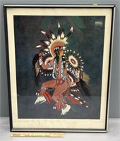 Woody Crumbo Signed Native American Print