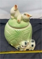 1950'S Yarn Ball With Cats Cookie Jars