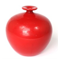 Chinese Sang de Beouf Pomegranate Vase