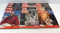 Lot of 12 1955 LIFE Magazines.