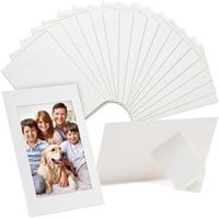 50 Pack White Paper Picture Frames for 4x6 Inserts