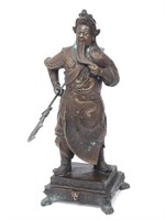 Chinese Bronze "God of War" Sculpture