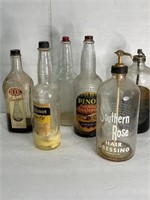 Vintage Glass Bottles From Barber