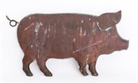 Americana Pig Form Copper Weathervane