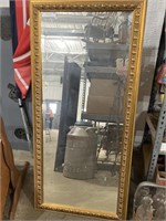 53"x24" Framed Mirror with Built in Easel