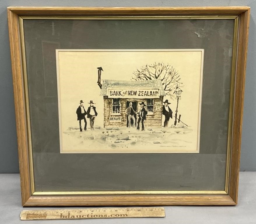 Bank of New Zealand Signed Print