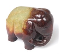 Chinese Elephant Carving, Late Qing Dynasty 1644-1