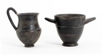 Ancient Etruscan Bucchero Ware Vessels, 2
