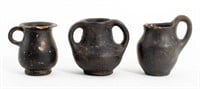 Ancient Etruscan Bucchero Diminutive Vessels, 3