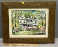Homestead Watercolor Painting