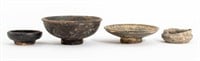 Ancient Black Ware Pottery Bowls, 4