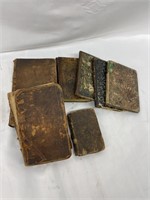 Antique Book Restoration Lot of 7 1735-1830