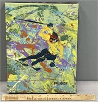 Skiing Oil Painting on Canvas Neimann Style